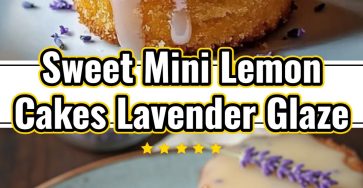 Elegant Mini Lemon Lavender Glazed Cakes for Tea Parties