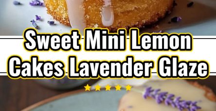Elegant Mini Lemon Lavender Glazed Cakes for Tea Parties