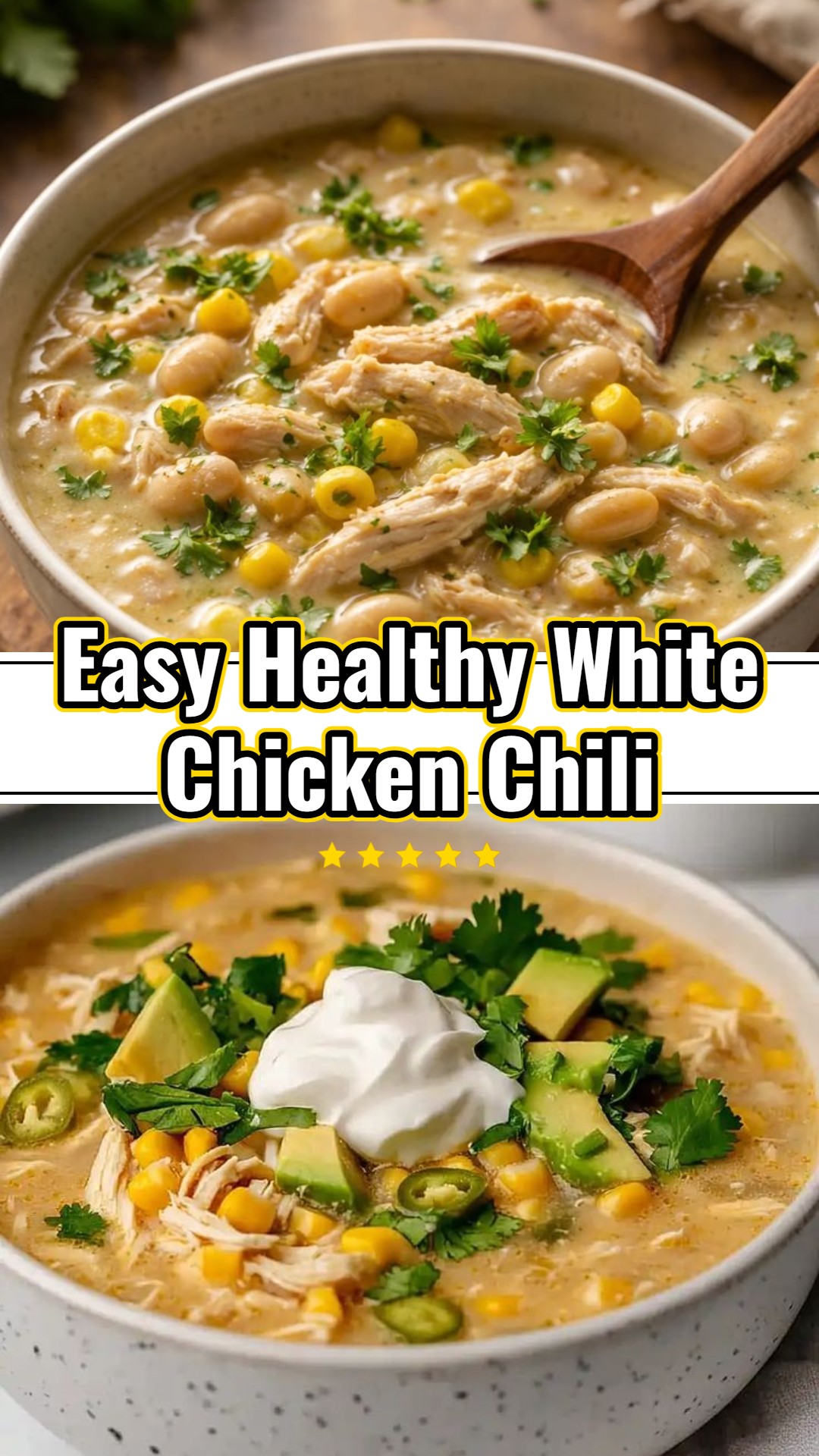 Healthy White Chicken Chili Recipe Dinner Dish