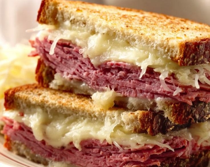 Reuben Sandwich Recipe Easy Homemade Russian Dressing suggested serving