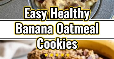 Healthy Banana Oatmeal Cookies Healthy Cookies Recipes Oatmeal