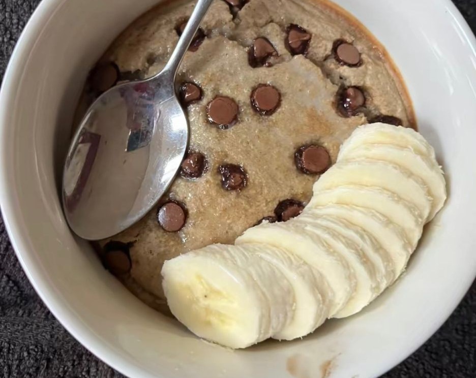 Yummy Microwave Mug Cookie Easy Quick Kitchen Snack Recipe top view
