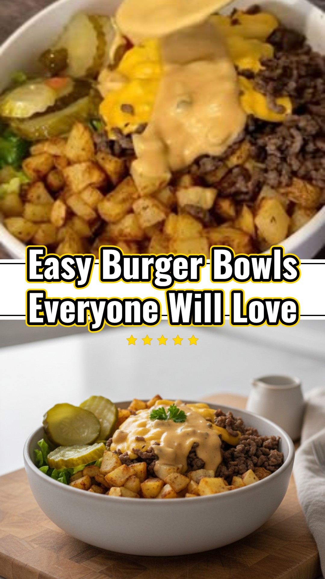 Burger Bowls Supper Idea Gf Dinner Ideas