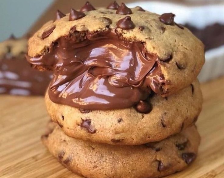 Things To Bake With Nutella Cookies Pie suggested serving